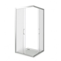 Душ.ограждение LATTE CR- 120-90-G-WE стекло ГРЕЙП 5мм (без поддона и автослива)