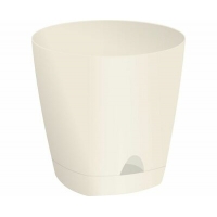 Горшок для цветов Amsterdam D=140мм с прикорн. поливом 1,35 л. Сливочный ING 6199 СЛ