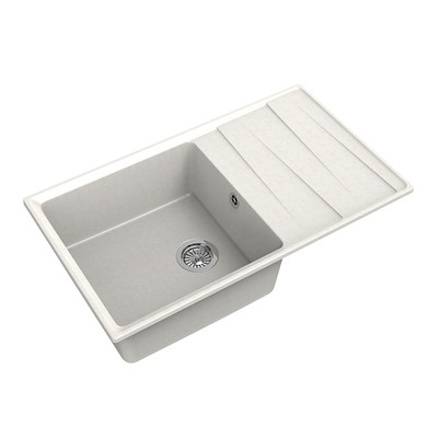 Мойка GRANFEST GF-LV-860L чаша+крыло 860*500 (белый - 331)