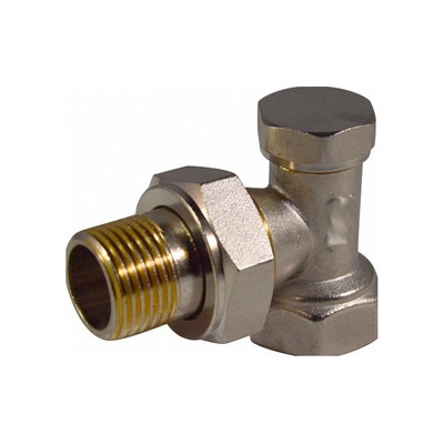 Запорный клапан для радиатора УГЛОВОЙ 3/4" (нижний) СТМ ТЕРМО (CARAVL34)