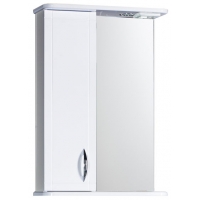 Зеркало-шкаф "Мальта-50" белое левое ЗМ50БЛ 500х722х190