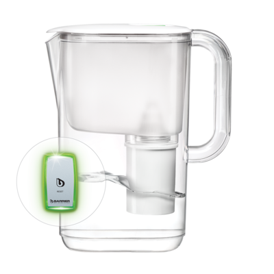 Фильтр-кувшин "Барьер Стайл XS"(ТОКИО) белый Опти-Лайт (2,5л/1,1л) NEW!