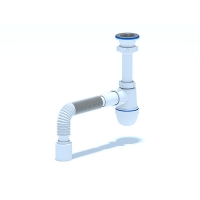 C0110 Сифон Ани 1 1/2"*40 с гофрой 40/50