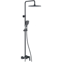 G2450 Душевая система GAPPO с верхним душем, смесителем, (черный)