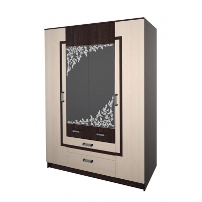 "Гармония" шкаф 4-х створч Венге/Белфорд (1600*2100*540, 4 места)