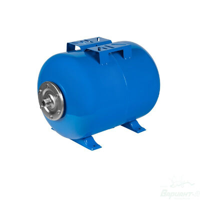 Гидроаккумулятор СТК/SANTREK AQUA 19л горизонтальный с площадкой, G1", синий
