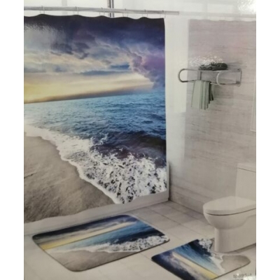 Комлект д/ванной ZALEL фотопринт 3 предмета арт.ТР695-1