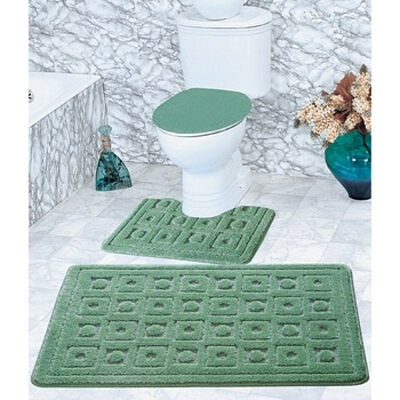 Коврик д/ванны 3 предм. ZALEL 55*85- зеленый Турция