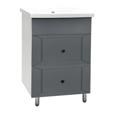 Подстолье "Вегас 60" 2 ящ. (Графит софт) под умыв."Como-60" 565*800*430