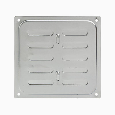 Решетка вентиляционная с заслонкой 160*160 хром Решетка вентиляционная с заслонкой 160*160 хром