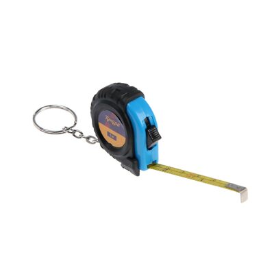 Рулетка-брелок ТУНДРА, обрезиненный корпус, 1 м х 6 мм 3295780