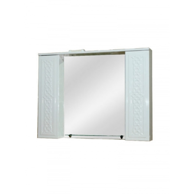 Зеркало-шкаф "Альба-100" стеклянная полочка 1000х815х155