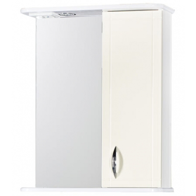 Зеркало-шкаф "Мальта-60" бежевое правое ЗМ60БЖП 600х722х190