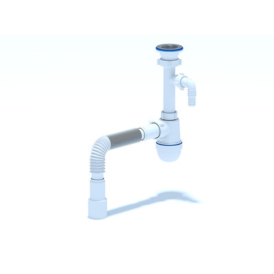 C0315 Сифон Ани 1 1/2"*40 с носиком, с гофрой 40*40/50
