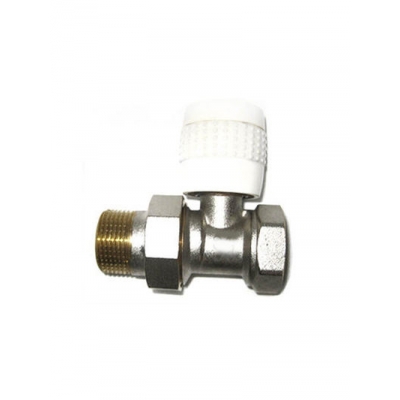 Клапан СТК (рег.№468190) ручной (компактный), для радиатора, прямой 1/2" (XTR1402)