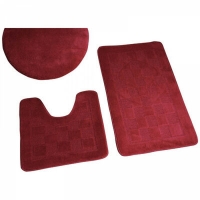 Коврик д/ванны 3 предм. ZALEL 60*100 бордовый Турция Коврик д/ванны 3 предм. ZALEL 60*100 бордовый Турция