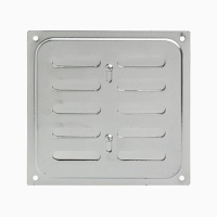 Решетка вентиляционная с заслонкой 200*200 хром Решетка вентиляционная с заслонкой 200*200 хром