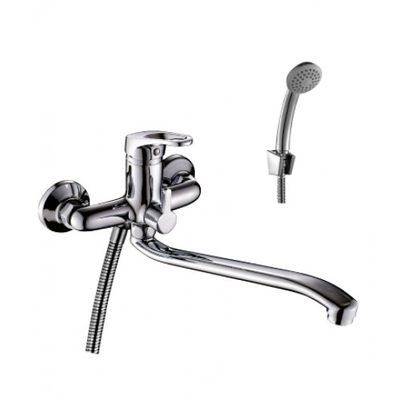 Смеситель Ванна шар d35 S-нос 350мм керамическое переключение, хром ROSSINKA B35-34 Смеситель Ванна шар d35 S-нос 350мм керамическое переключение, хром ROSSINKA B35-34