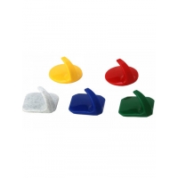 Крючок самоклеящийся "Мозаика" (10 шт) 3,7х3,7х2 ("М-пластика") (М 2232)