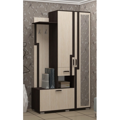 "Лира" прихожая Венге(Белфорд) (1200*2154*500, 4 места) "Лира" прихожая Венге(Белфорд) (1200*2154*500, 4 места)