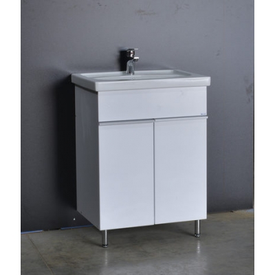 Подстолье "Тивори 60" белое 2 двери под умывальник "Калипсо-600" **** 574х800х424