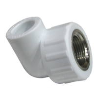 Уголок комб. гайка 20х3/4 PP-R Rosturplast (25)