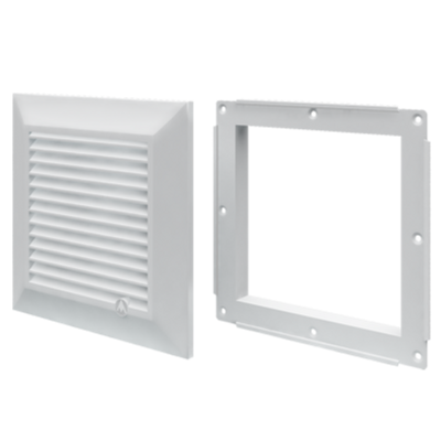 Вент. решетка DOSPEL DUO SMART 135 fi 100 174х174 с выходом под фланец 100мм (разборная) (007-4178)