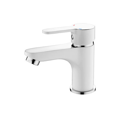 1003W Смеситель Тюльпан LEDEME шар. d-35 (белый/хром)