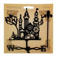 Флюгер средний металл. 300х400 "Замок" №17