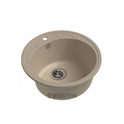 Мойка EWIGSTEIN Elegant R45 1чаша D=484 (крем)