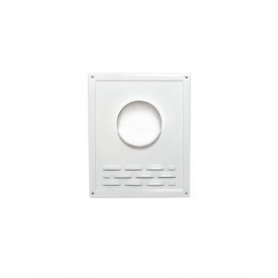 Площадка торцевая с жалюзи d= 90 бел