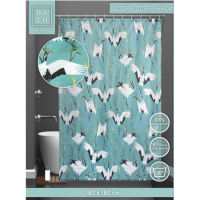 Штора для ванн BATH 180*180 Cranes ( green) ch21030 (174)