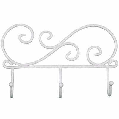 Вешалка настенная "Кружева" 3 крючка БЕЛЫЙ (ВН 275 Б) ЗМИ