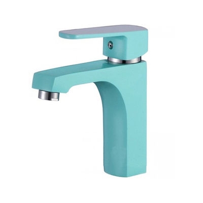 10303-2 Смеситель Тюльпан FRUD d-35 бирюзовый, на гайке 10303-2 Смеситель Тюльпан FRUD d-35 бирюзовый, на гайке