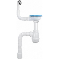 B0139-20-MR Сифон для мойки 3 1/2"х40 с мет.реш. с круглым переливом Aquant с гибкой трубой 40х40/50 B0139-20-MR Сифон для мойки 3 1/2"х40 с мет.реш. с круглым переливом Aquant с гибкой трубой 40х40/50