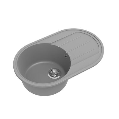 Мойка EWIGSTEIN Elegant R50F 762*480 чаша +крыло (серый металлик) Мойка EWIGSTEIN Elegant R50F 762*480 чаша +крыло (серый металлик)