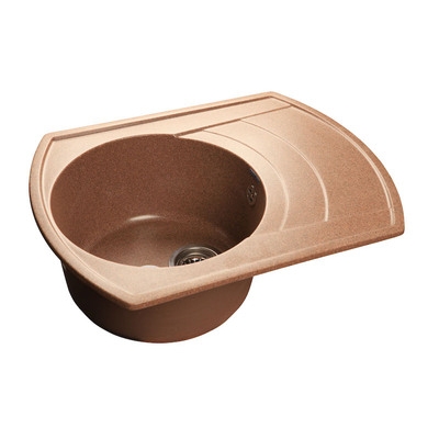 Мойка GRANFEST GF-R650L чаша + крыло 639*488 мм (терракот - 307)