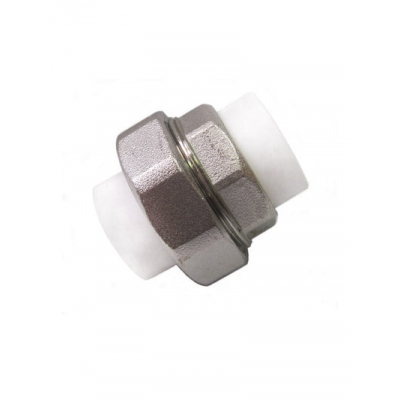 Муфта соединительная разъемная 20 (ПОД СВАРКУ ТРУБЫ) PP-R Rosturplast (10) Муфта соединительная разъемная 20 (ПОД СВАРКУ ТРУБЫ) PP-R Rosturplast (10)