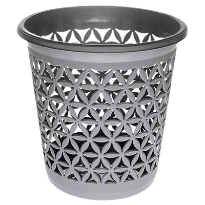 Мусорное ведро для бумаги серебро 11 л