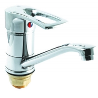 Смеситель Кухня SANTREK AQUA-630 "MODERN" шар. d-40 на гайке, средний нос SB08 Смеситель Кухня SANTREK AQUA-630 "MODERN" шар. d-40 на гайке, средний нос SB08