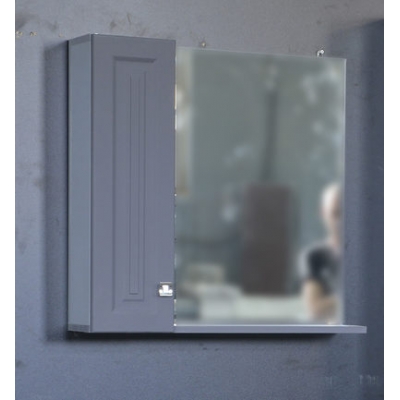 Зеркало-шкаф "Клео-70" Грей софт (серый) 700*670*170мм