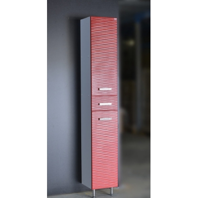 Пенал "FIESTA" волна 3D 1дв/1ящ./1откид. (гранат мет.) 300*1900*300