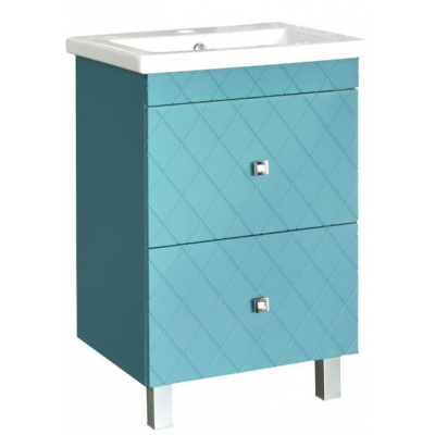 Подстолье "Аквамарин-60" (Софт Бриз) 2 ящика под умыв. "Como-60" 600х780х430