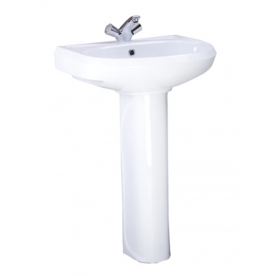 Умывальник-тюльпан "Вест - 56,4" белый, с отв. (г.Воротынск) Умывальник-тюльпан "Вест - 56,4" белый, с отв. (г.Воротынск)