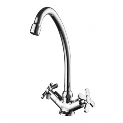 6544C Партнер Смеситель для кухни двуручный, с поворотным изливом 290 мм, хром LEMARK 6544C Партнер Смеситель для кухни двуручный, с поворотным изливом 290 мм, хром LEMARK