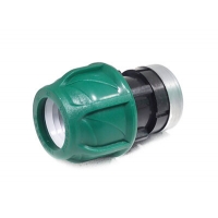 Муфта 32х 3/4 гайка ПЭ poel-san Муфта 32х 3/4 гайка ПЭ poel-san