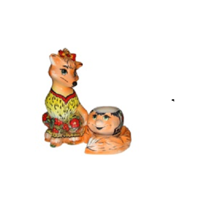 Подставка ПОД ЦВЕТНИК керамическая "Лиса" h=48 см, l=25 см (хвост Н=10 см, L=20 см) Подставка ПОД ЦВЕТНИК керамическая "Лиса" h=48 см, l=25 см (хвост Н=10 см, L=20 см)