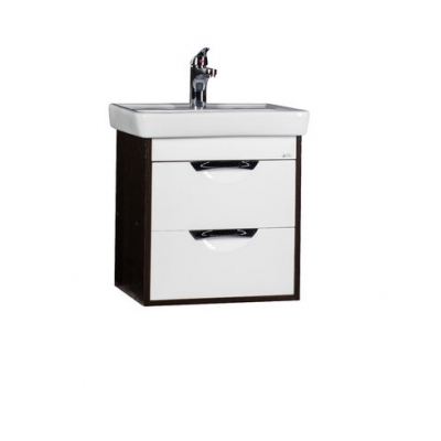 Подстолье "Деко 55"(белый/венге)1откид.1ящик(подвесное) под умыв."Тигода55 МИНИ" 495х465х360