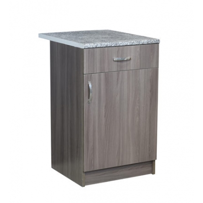 Рабочий стол 50 цвет дуб темный (1ящик),стол. ГРАНИТ (ЛДСП)