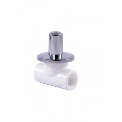 Вентиль 20 PP-R г/г ХРОМИРОВАННЫЙ Rosturplast